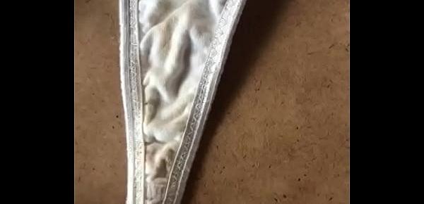  White panties and gusset closeup
